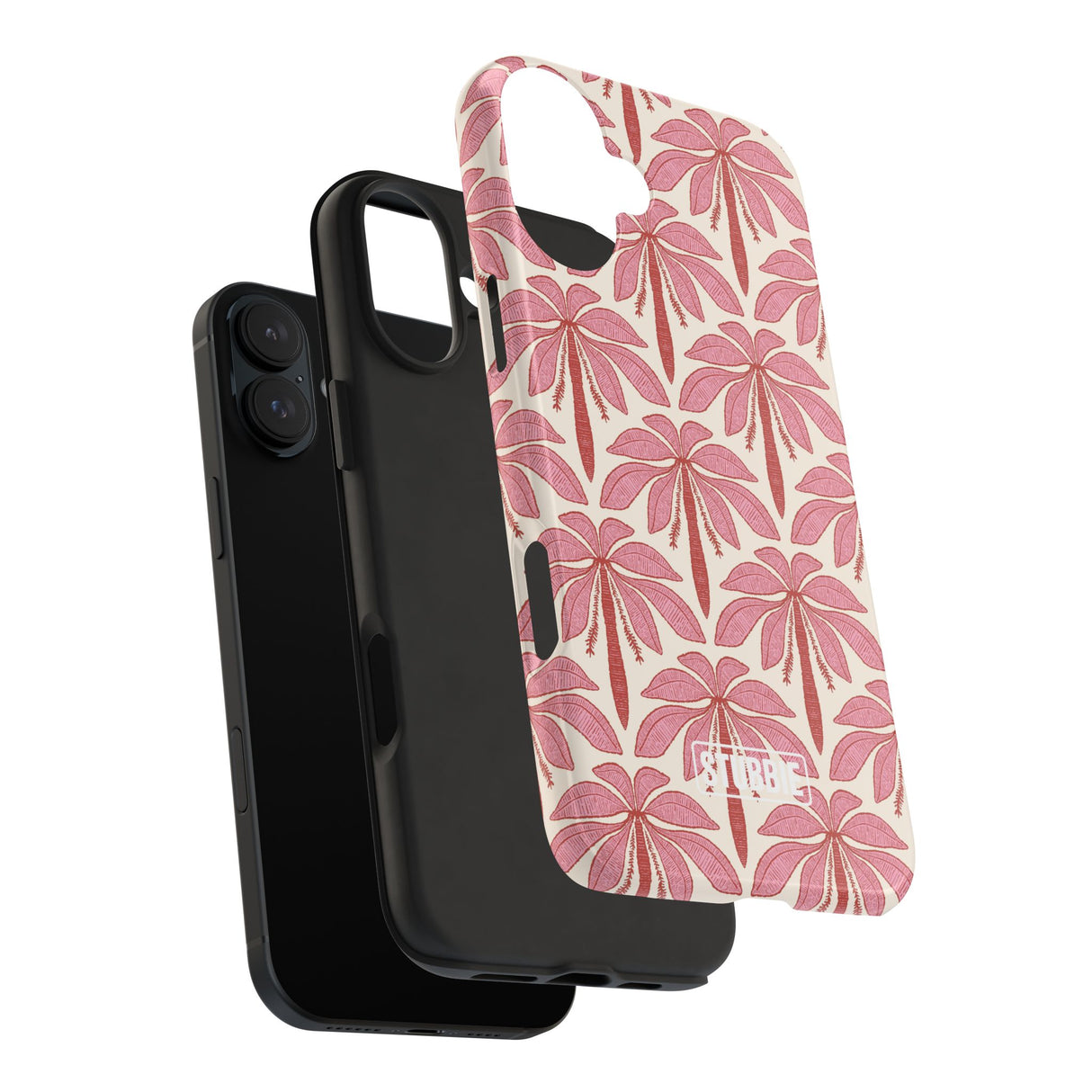 STUBBIE Phone Case for Apple iPhone - Red Palms Stubbie