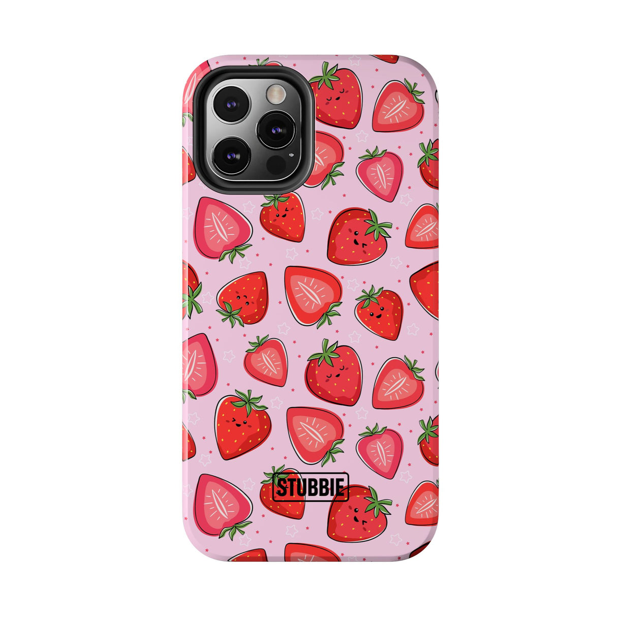 STUBBIE Phone Case for Apple iPhone - Smile Strawberry Phone Case