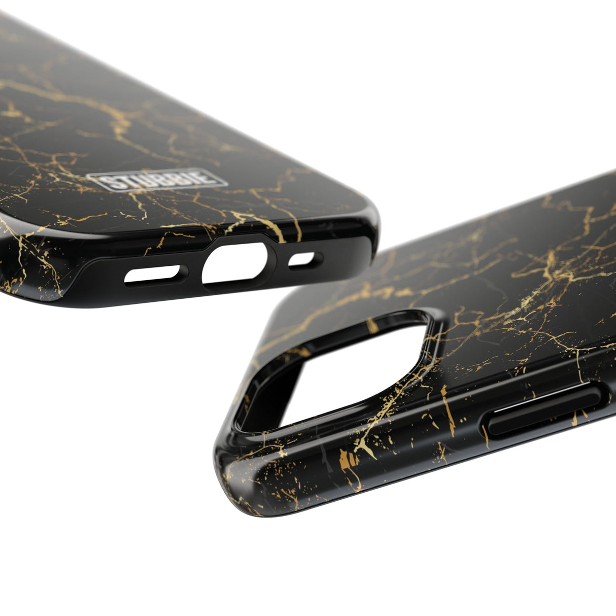 STUBBIE Phone Case for Apple iPhone - Midnight Black Marble Phone Case