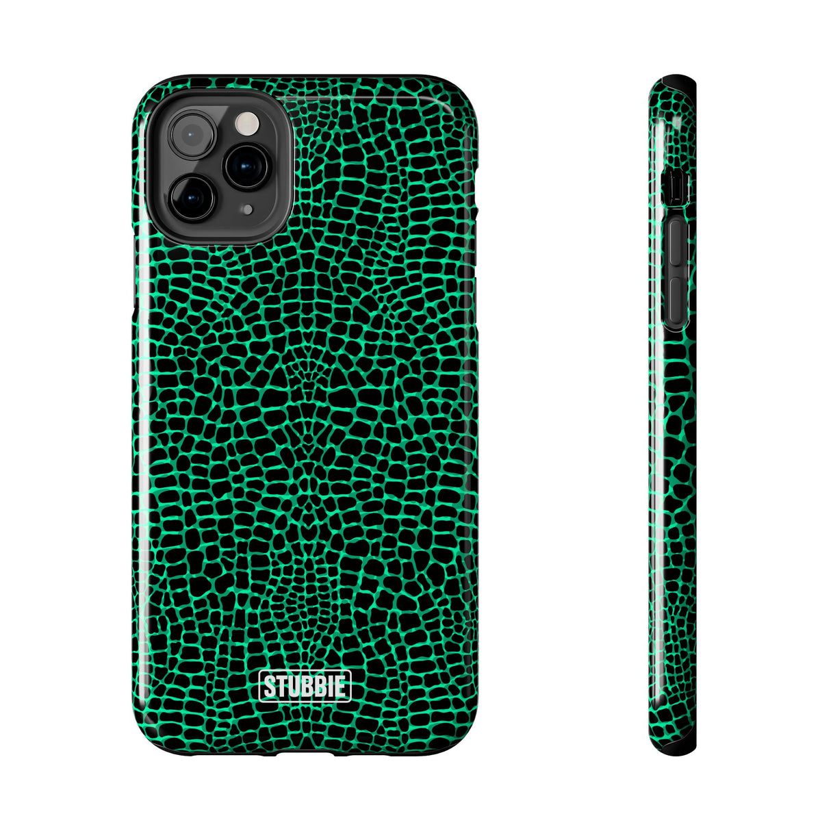 STUBBIE Phone Case for Apple iPhone - Green Croc Phone Case