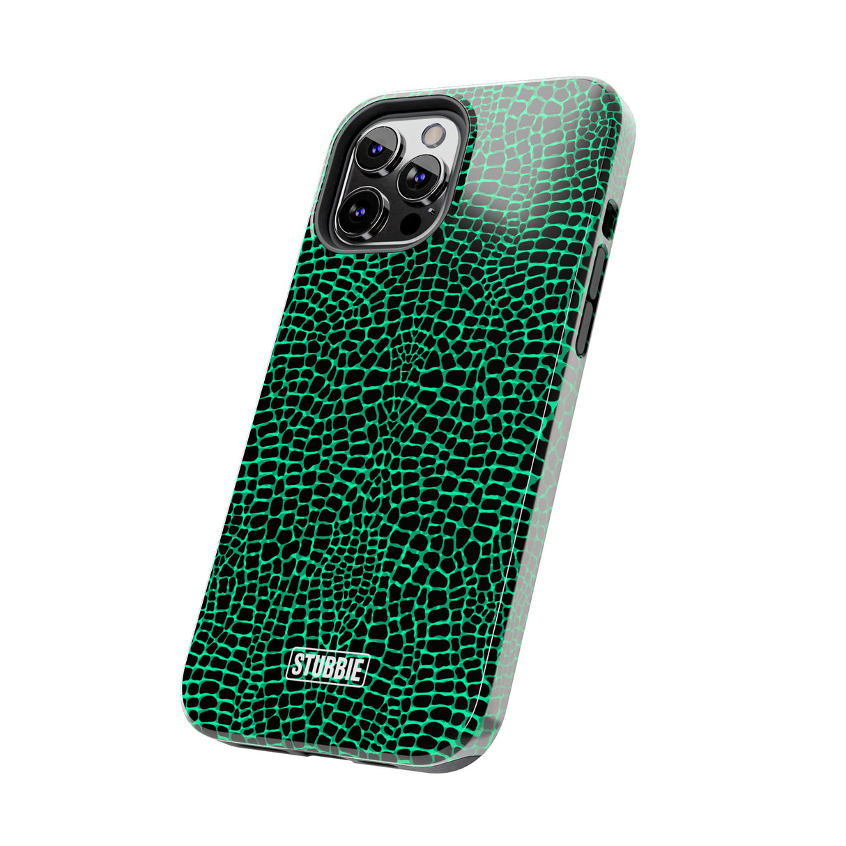 STUBBIE Phone Case for Apple iPhone - Green Croc Phone Case
