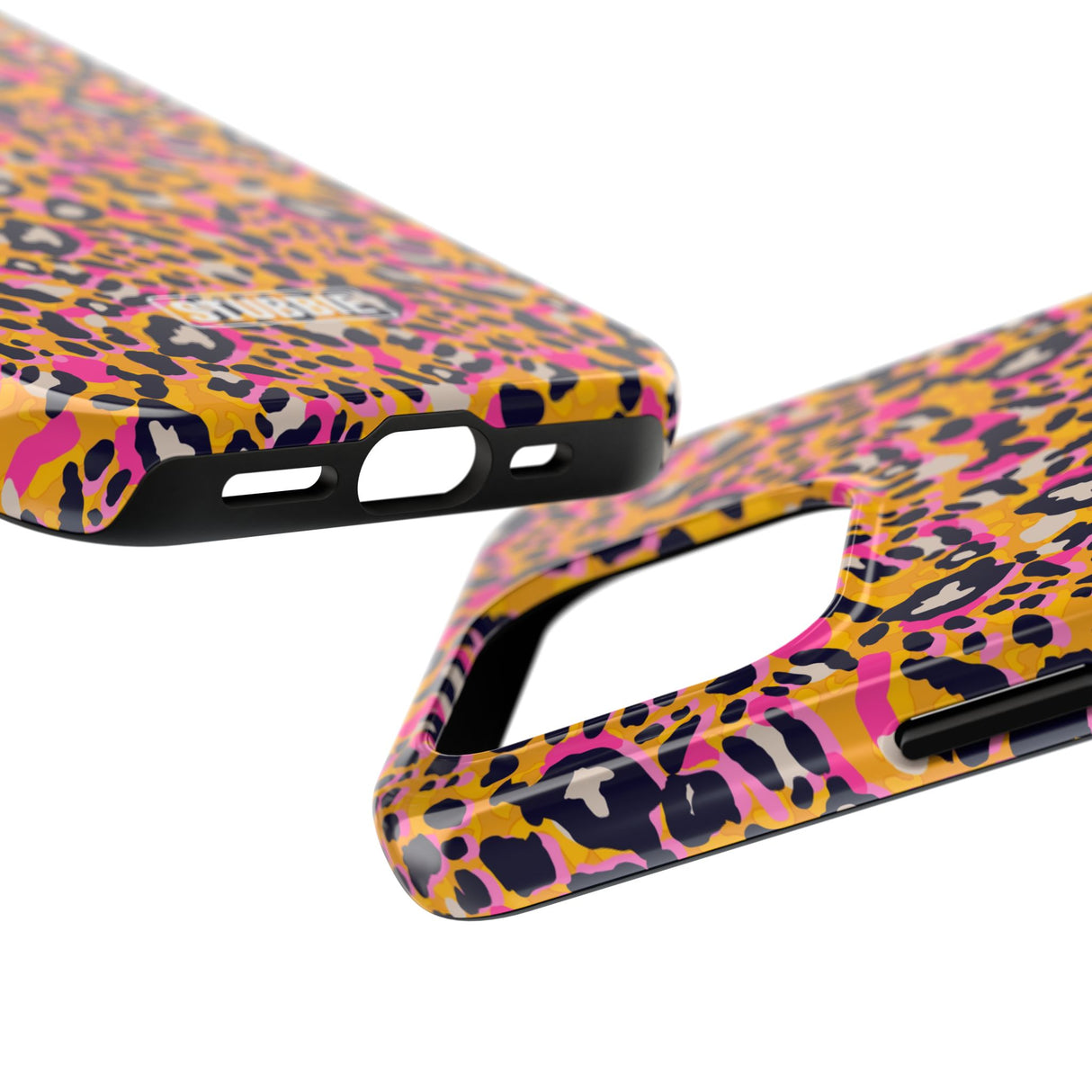 STUBBIE Phone Case for Apple iPhone - Pink Orange Leopard Phone Case