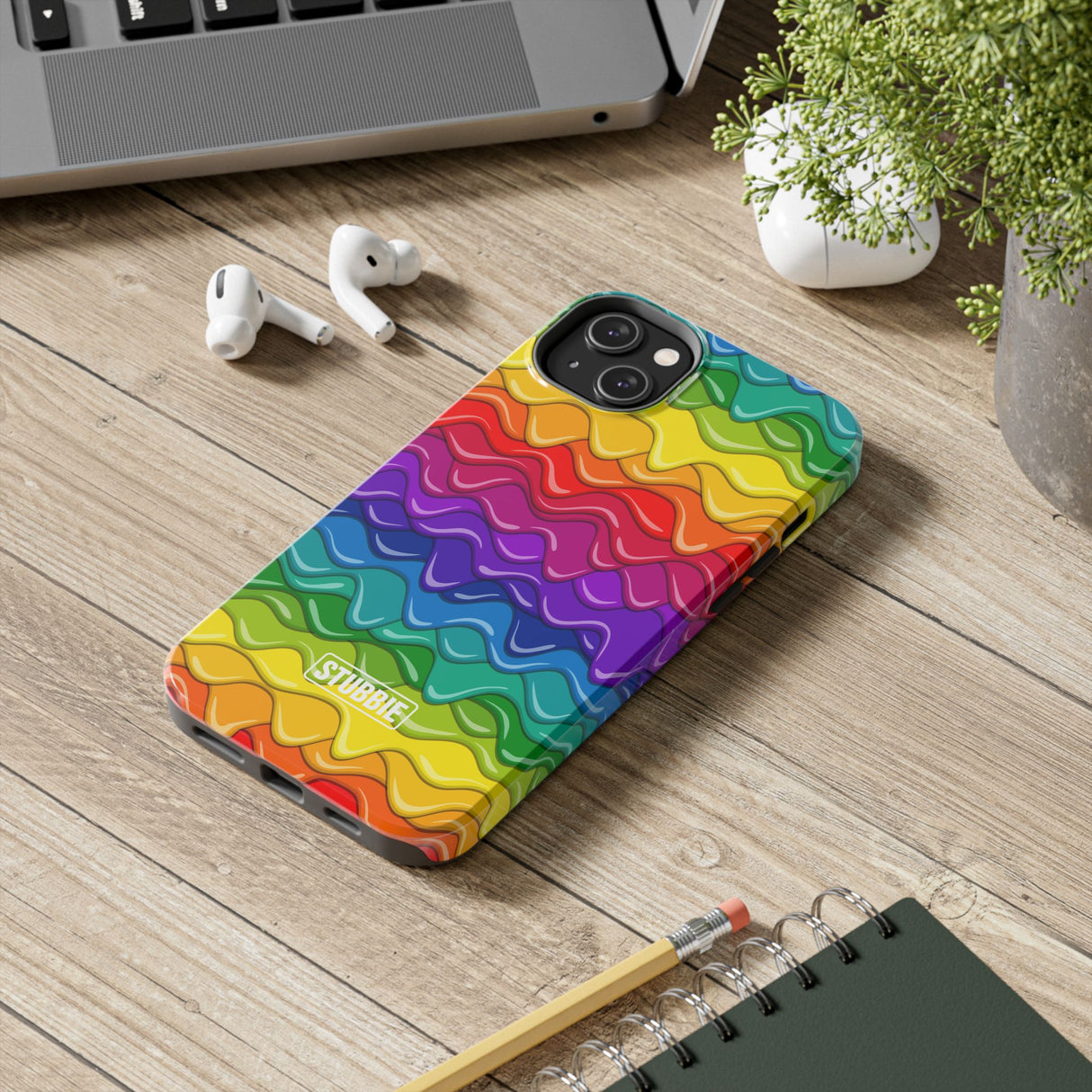 STUBBIE Phone Case for Apple iPhone - Rainbow Cake Phone Case