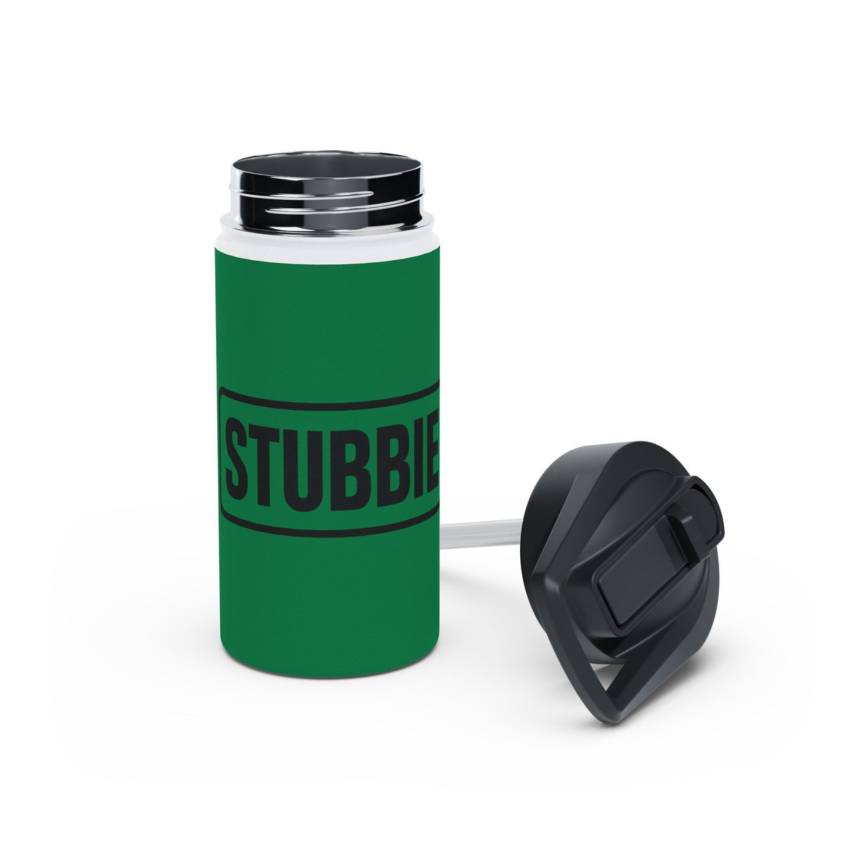 STUBBIE Stainless Steel Water Bottle - Dark Green Stubbie