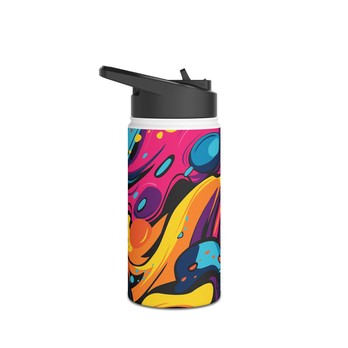 Messy Bright Paint Stainless Steel Water Bottle