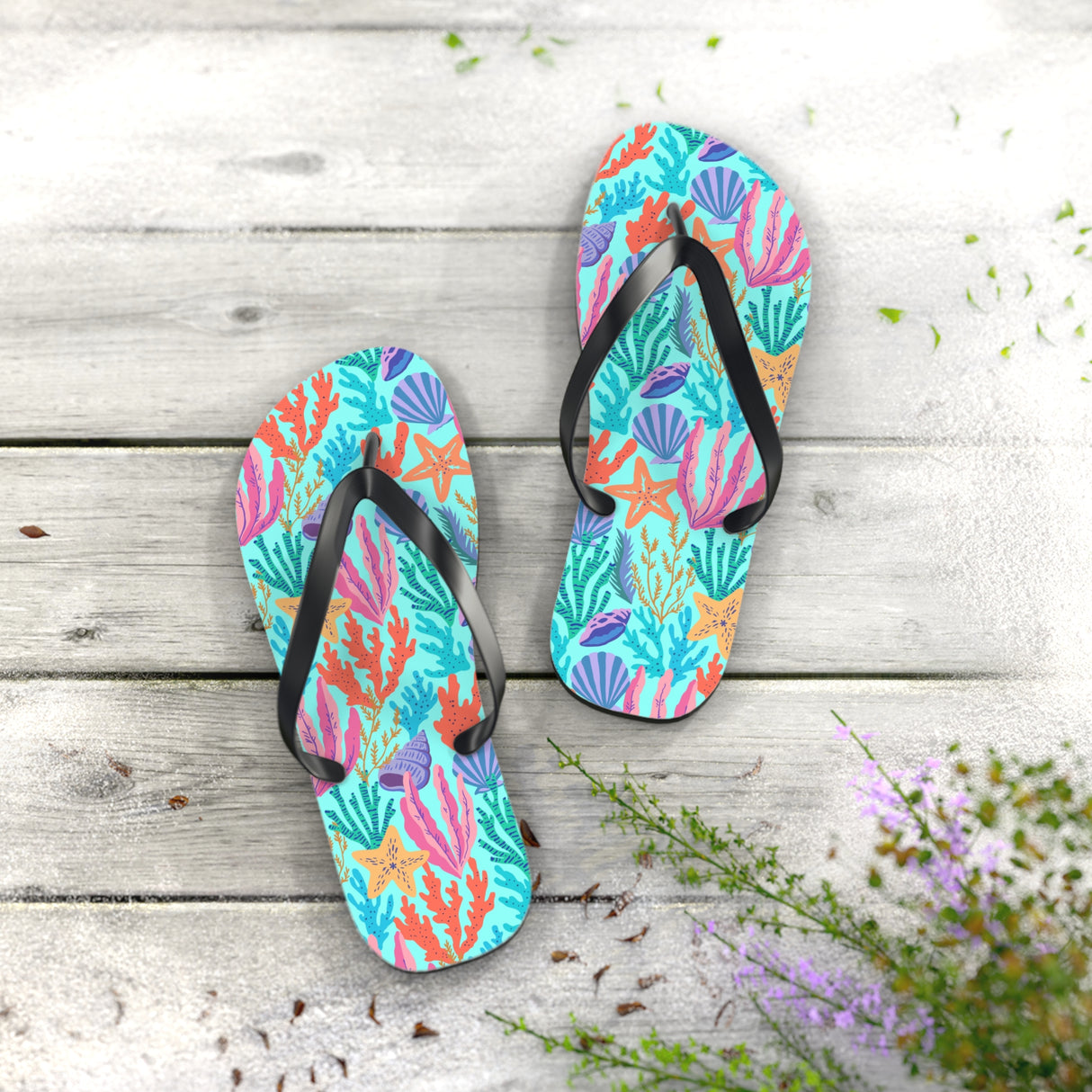 Coral Flip Flops
