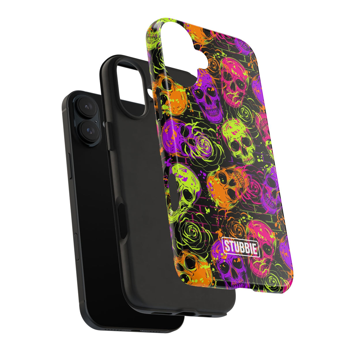 STUBBIE Phone Case for Apple iPhone - Neon Skulls Phone Case