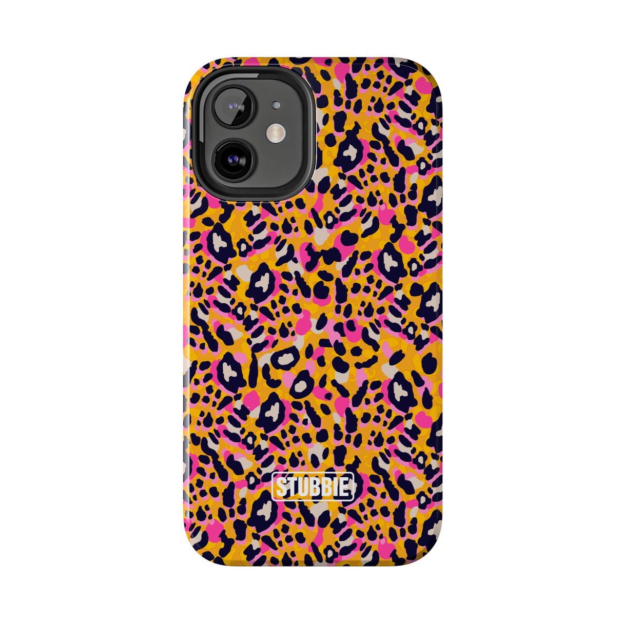 STUBBIE Phone Case for Apple iPhone - Pink Orange Leopard Phone Case