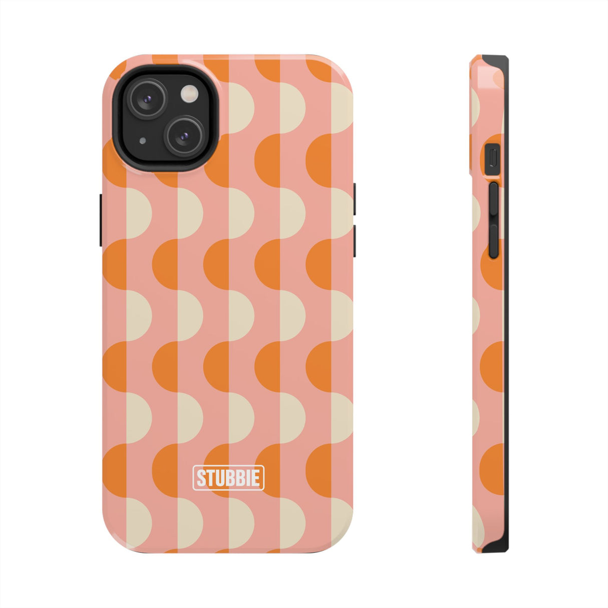 STUBBIE Phone Case for Apple iPhone - Orange Wave Phone Case