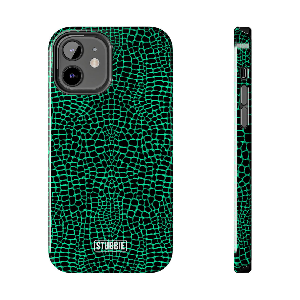 STUBBIE Phone Case for Apple iPhone - Green Croc Phone Case