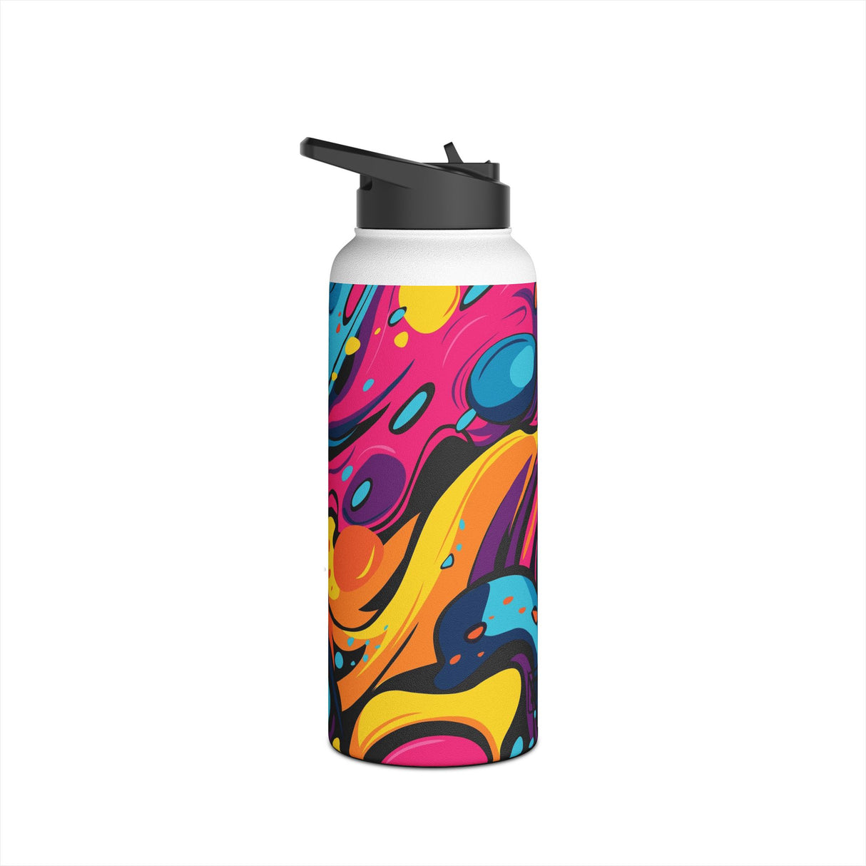 Messy Bright Paint Stainless Steel Water Bottle