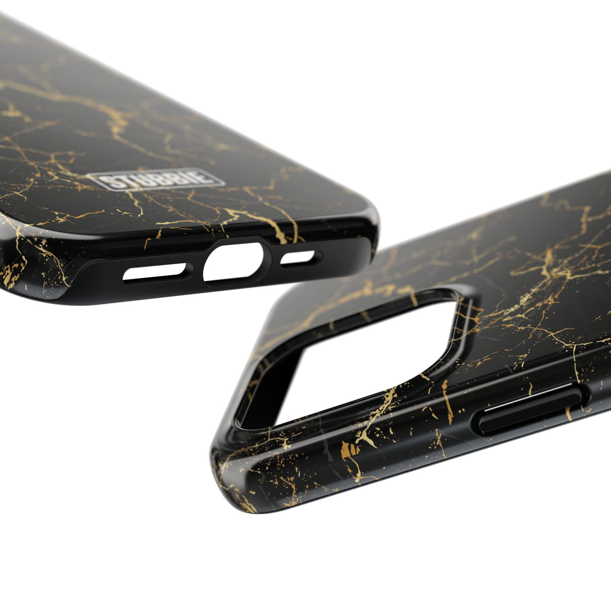STUBBIE Phone Case for Apple iPhone - Midnight Black Marble Phone Case