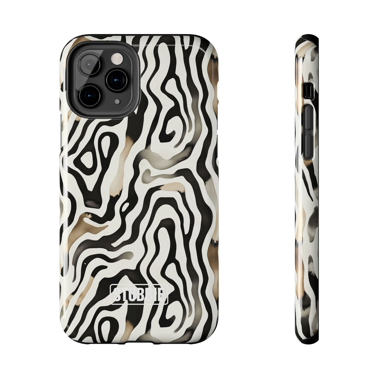 STUBBIE Phone Case for Apple iPhone - Weird Zebra Stubbie