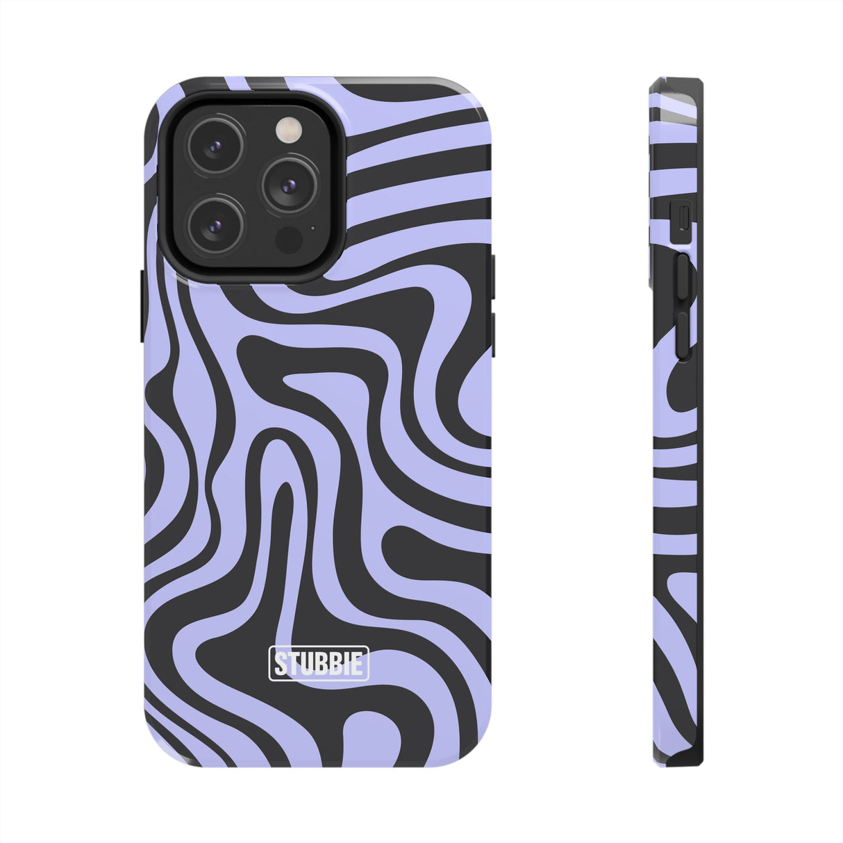 STUBBIE Phone Case for Apple iPhone - Crazy Zebra Stubbie