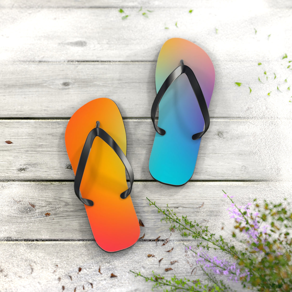 STUBBIE Flip Flops - Rainbow Blur STUBBIE