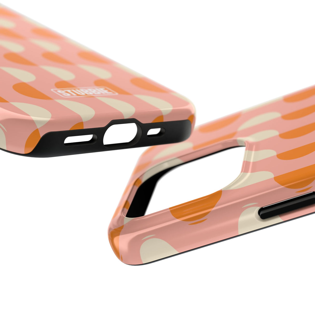 STUBBIE Phone Case for Apple iPhone - Orange Wave Phone Case