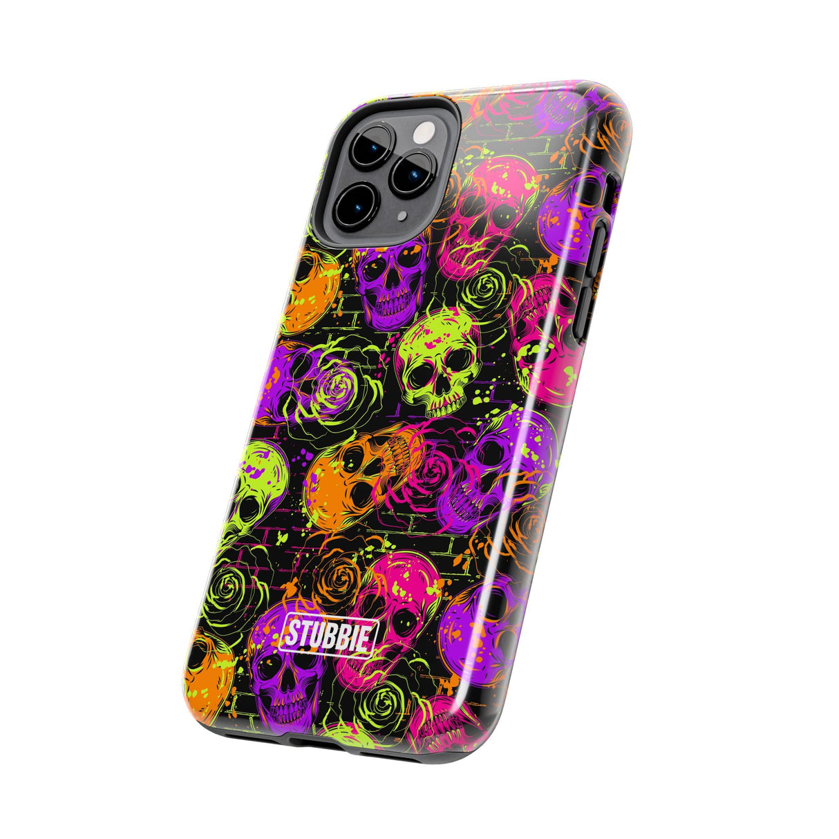 STUBBIE Phone Case for Apple iPhone - Neon Skulls Phone Case