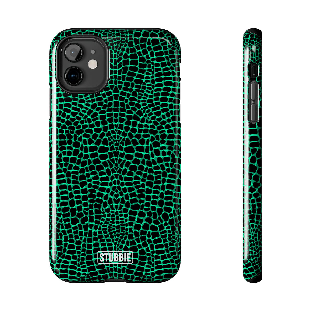 STUBBIE Phone Case for Apple iPhone - Green Croc Phone Case