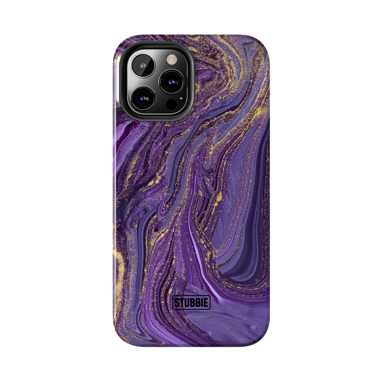 STUBBIE Phone Case for Apple iPhone - Purple Marble Phone Case