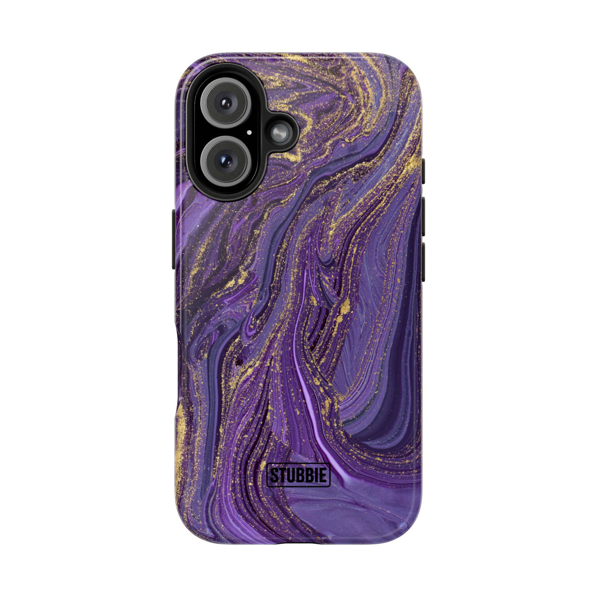 STUBBIE Phone Case for Apple iPhone - Purple Marble Phone Case