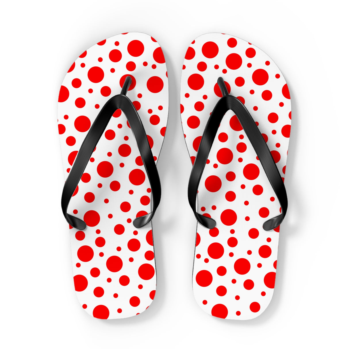 Red Polka Dot Flip Flops