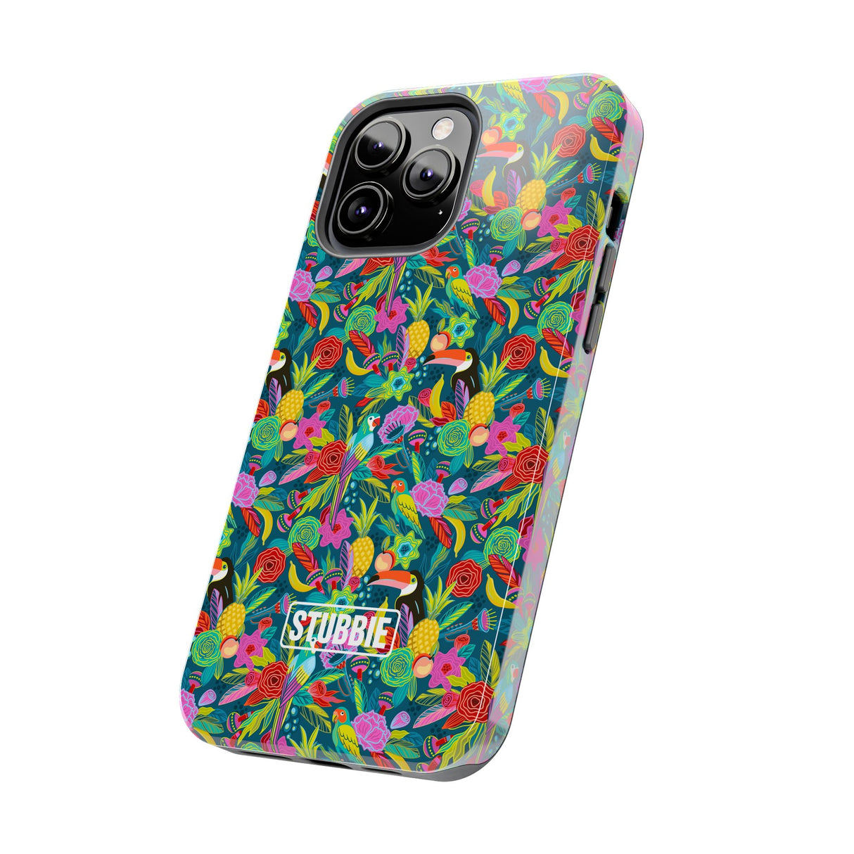 STUBBIE Phone Case for Apple iPhone - Hiding Jungle Birds Stubbie