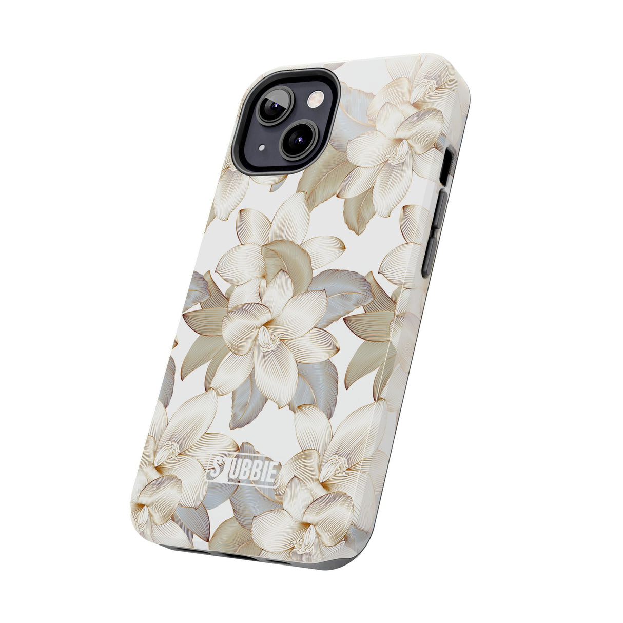 STUBBIE Phone Case for Apple iPhone - White Flowers Phone Case