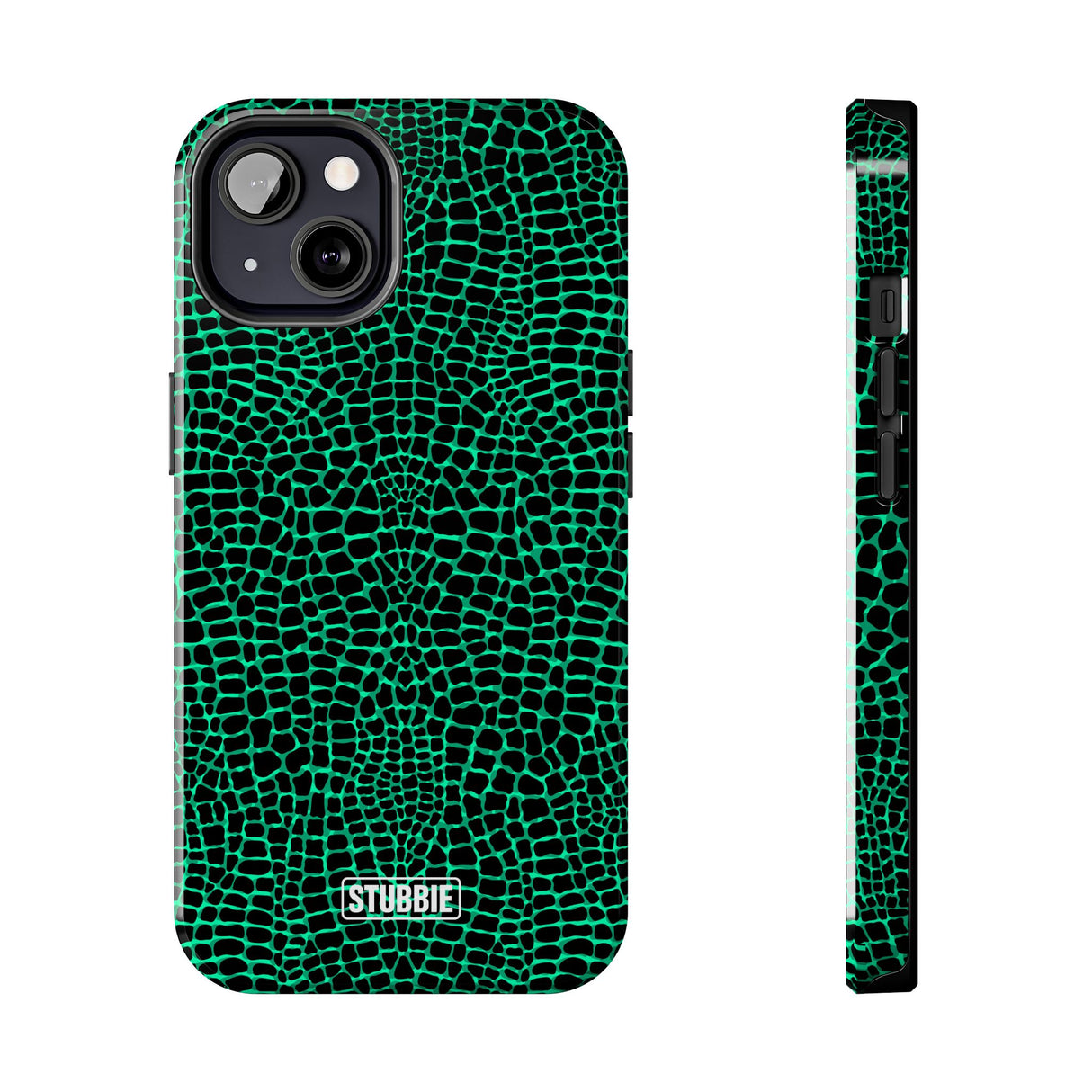 STUBBIE Phone Case for Apple iPhone - Green Croc Phone Case