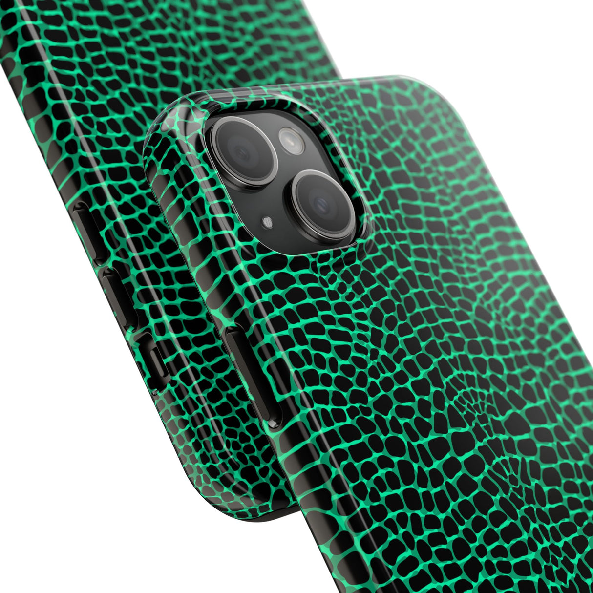 STUBBIE Phone Case for Apple iPhone - Green Croc Phone Case