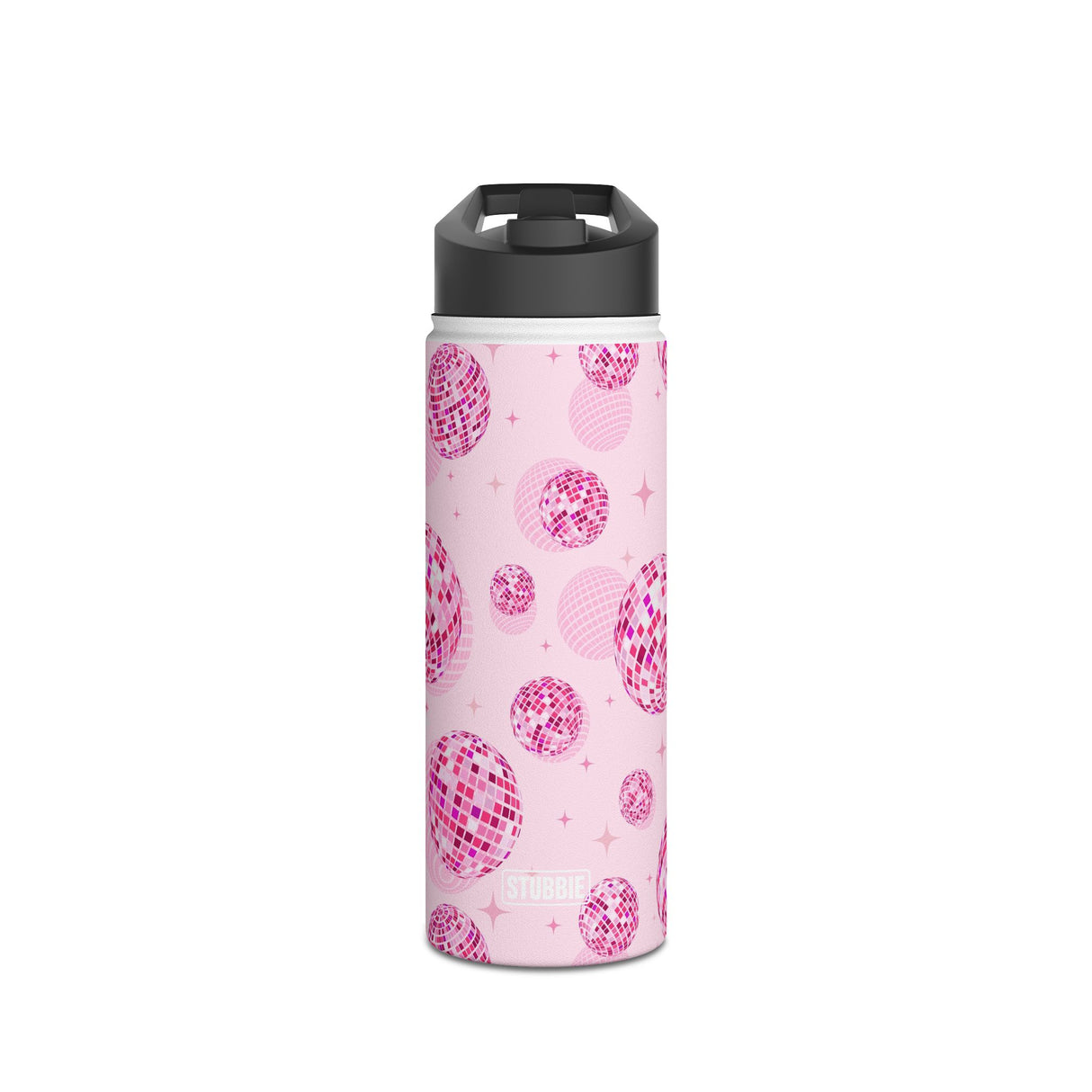 Pink Disco Ball Stainless Steel Water Bottle
