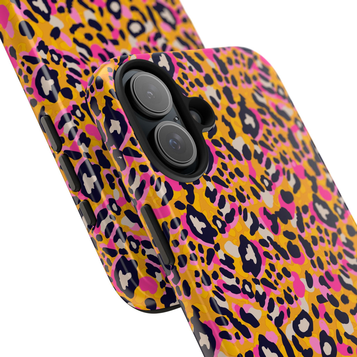STUBBIE Phone Case for Apple iPhone - Pink Orange Leopard Phone Case