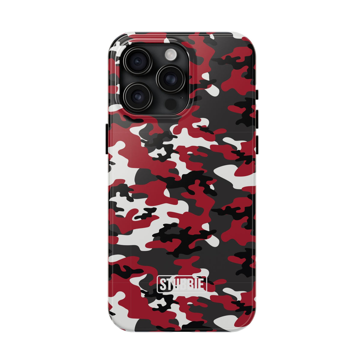 STUBBIE Phone Case for Apple iPhone - Red Camo Phone Case