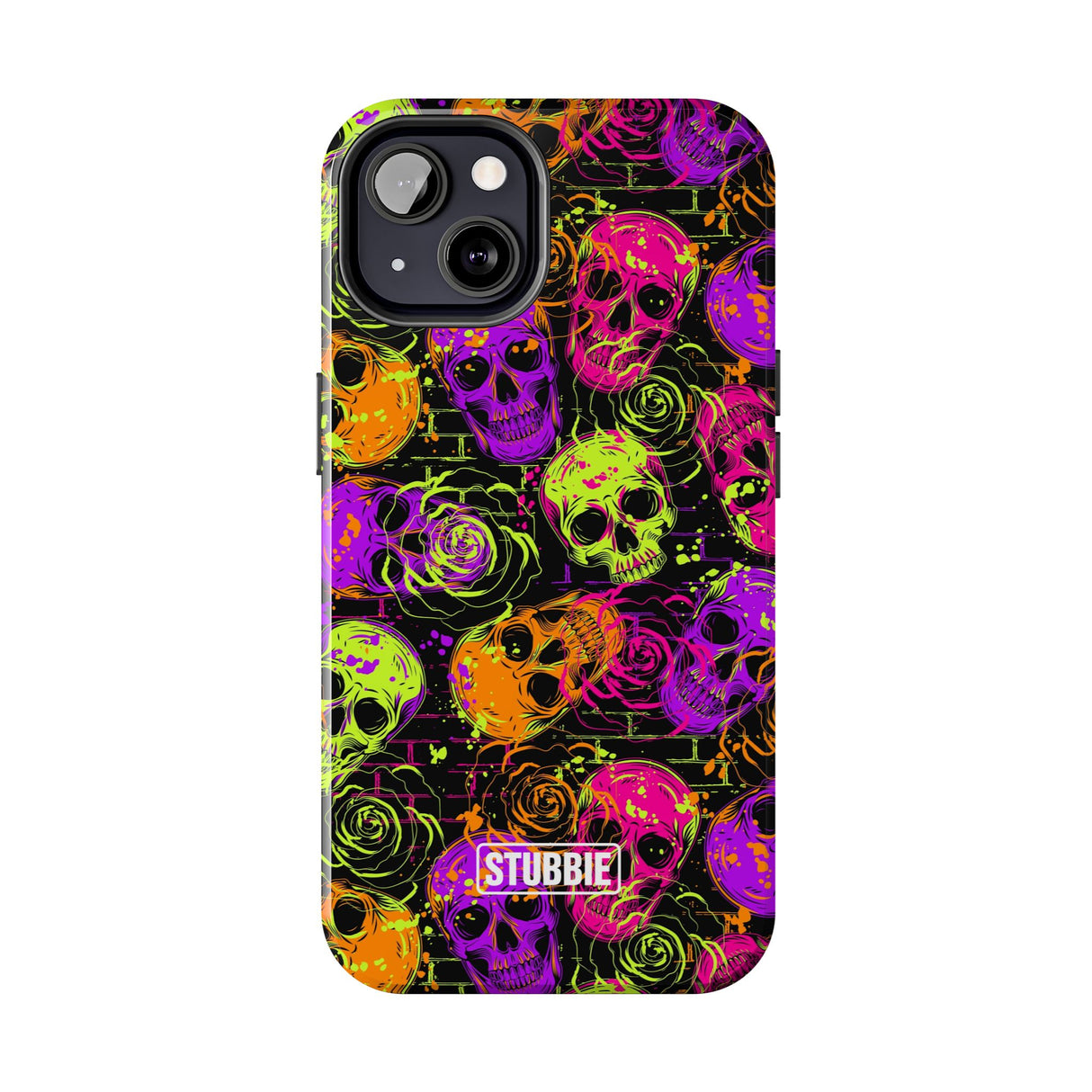STUBBIE Phone Case for Apple iPhone - Neon Skulls Phone Case