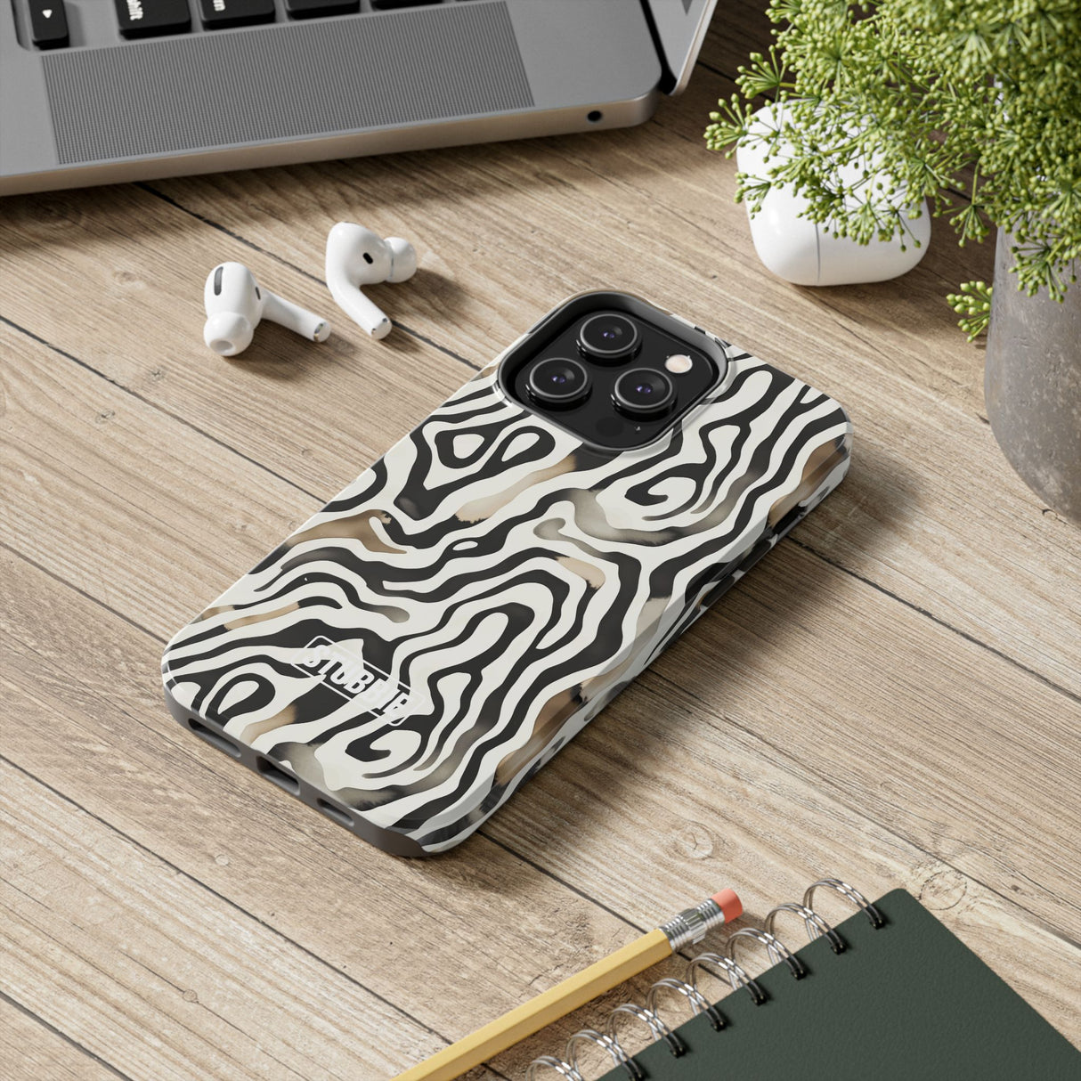 STUBBIE Phone Case for Apple iPhone - Weird Zebra Stubbie