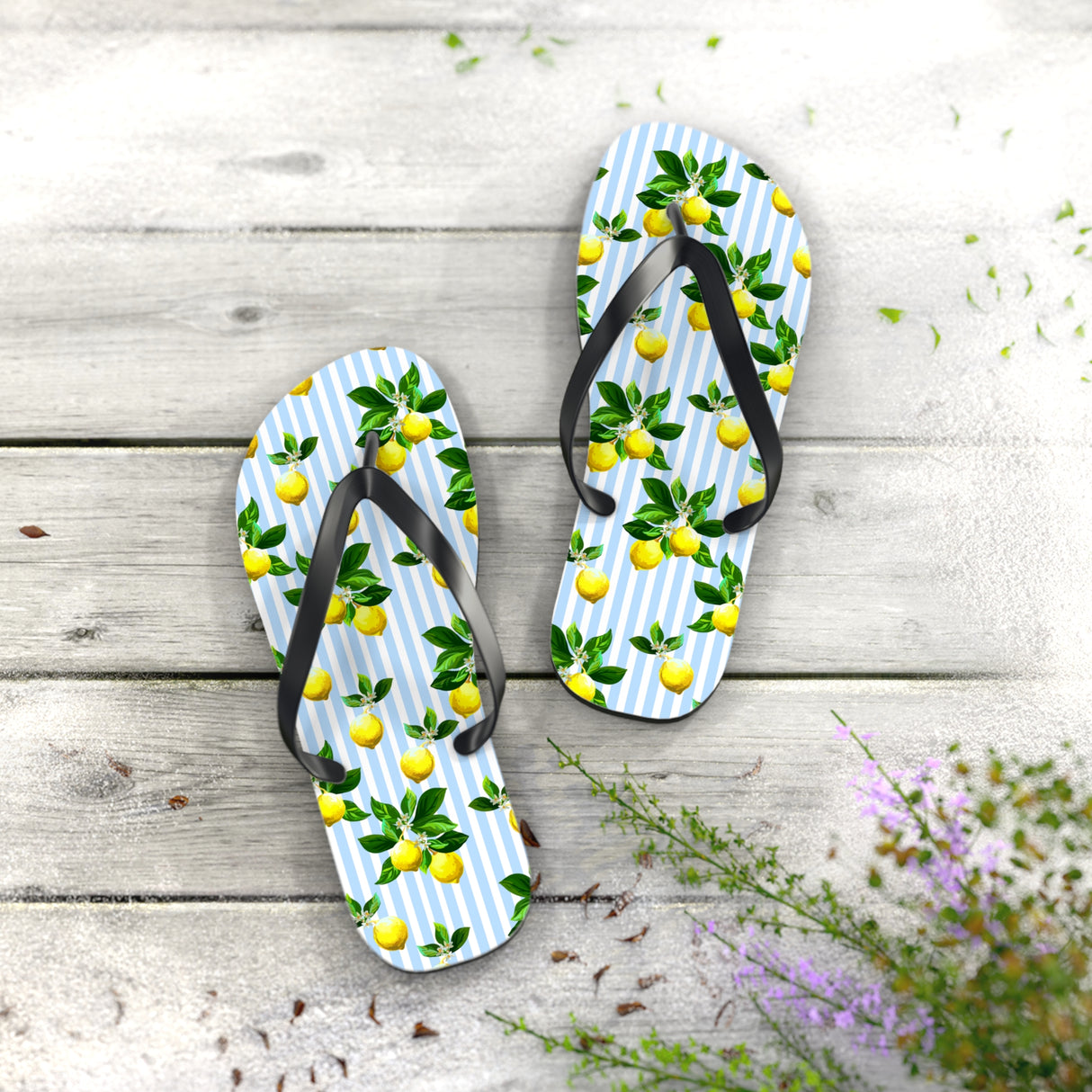 Lemon Flip Flops