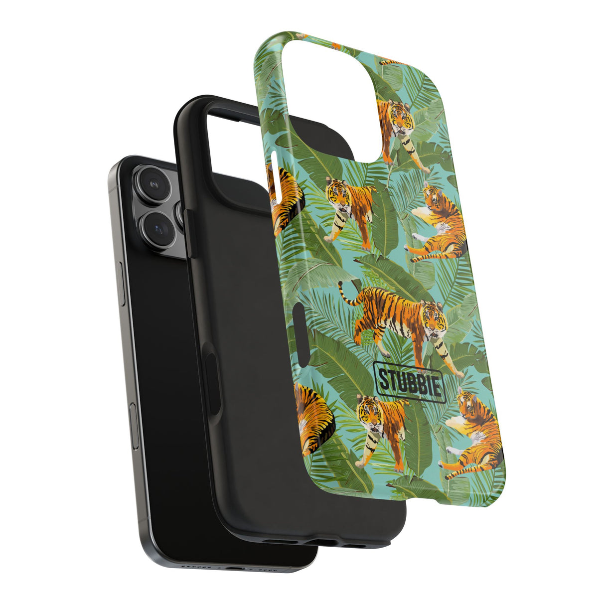 STUBBIE Phone Case for Apple iPhone - Jungle Tiger Stubbie