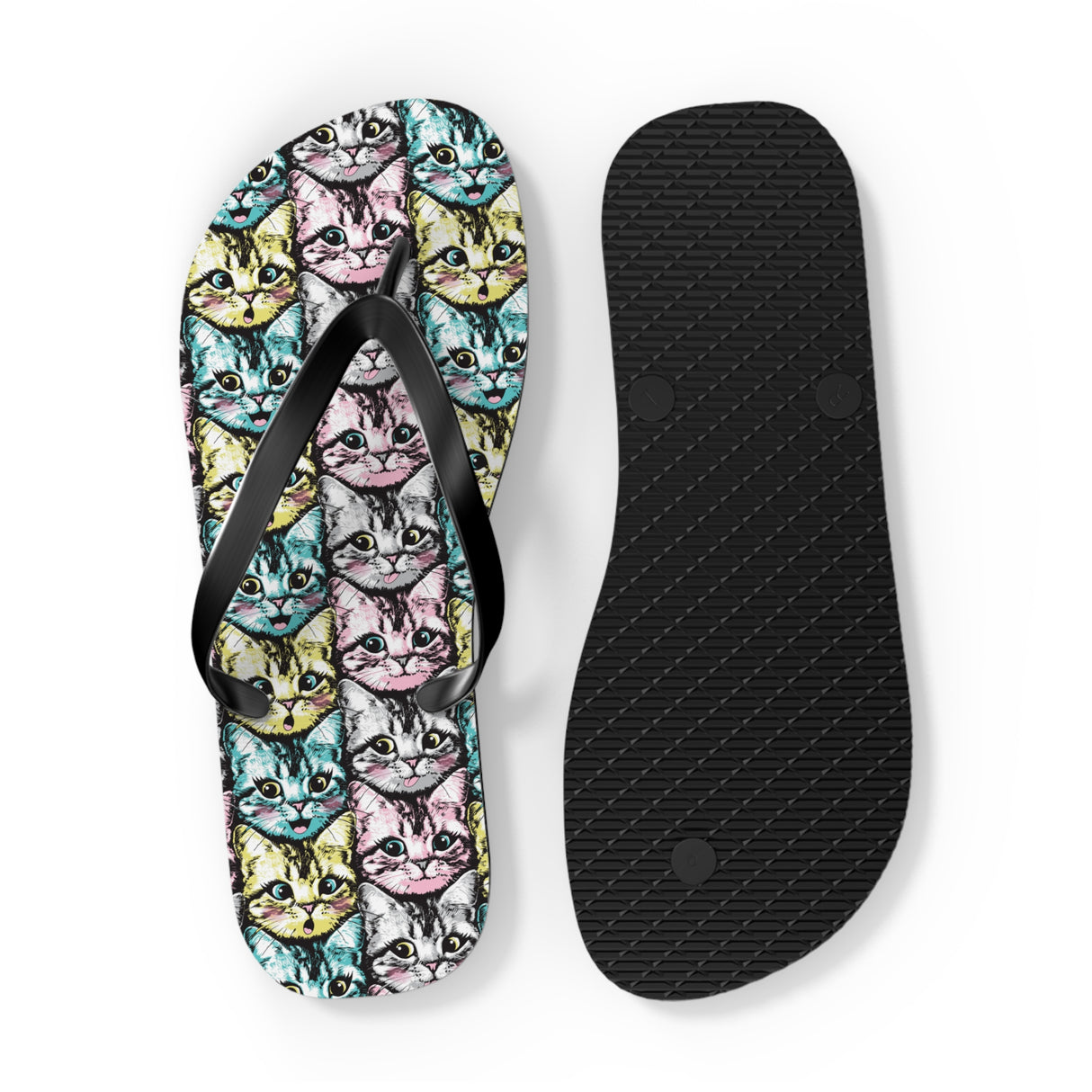 Cute Kitten Flip Flops