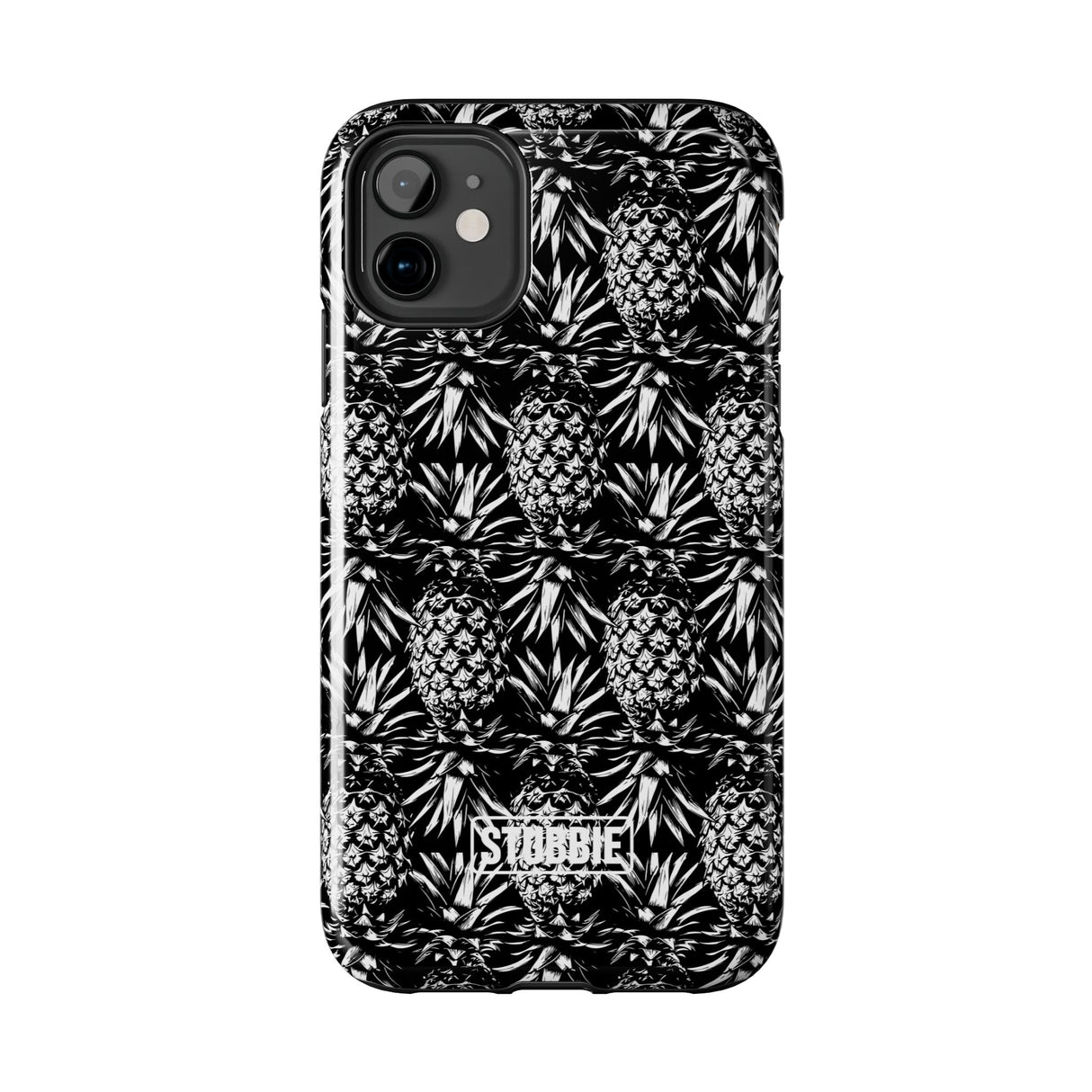 STUBBIE Phone Case for Apple iPhone - Black And White Pineapple Phone Case