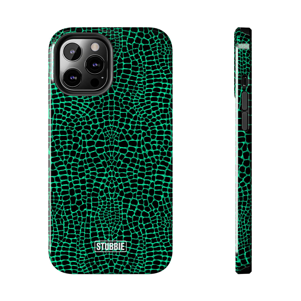 STUBBIE Phone Case for Apple iPhone - Green Croc Phone Case