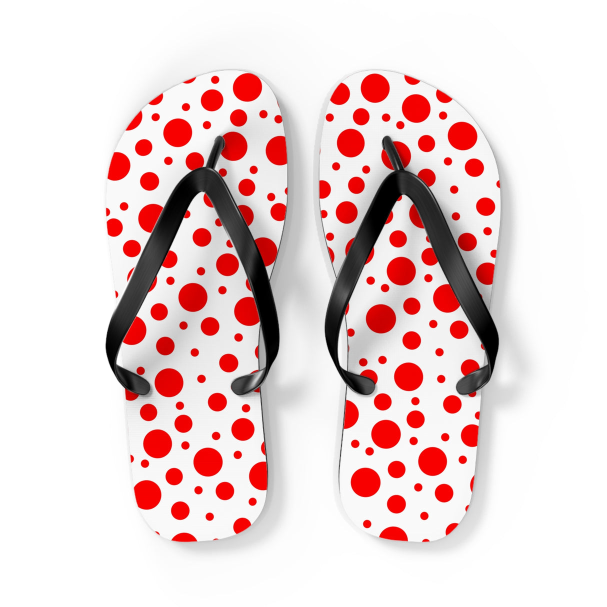 Red Polka Dot Flip Flops