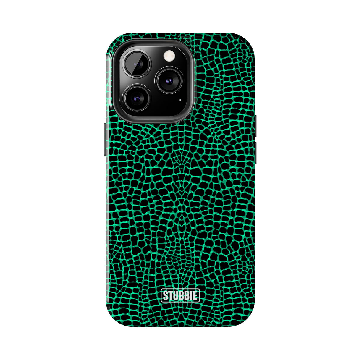 STUBBIE Phone Case for Apple iPhone - Green Croc Phone Case