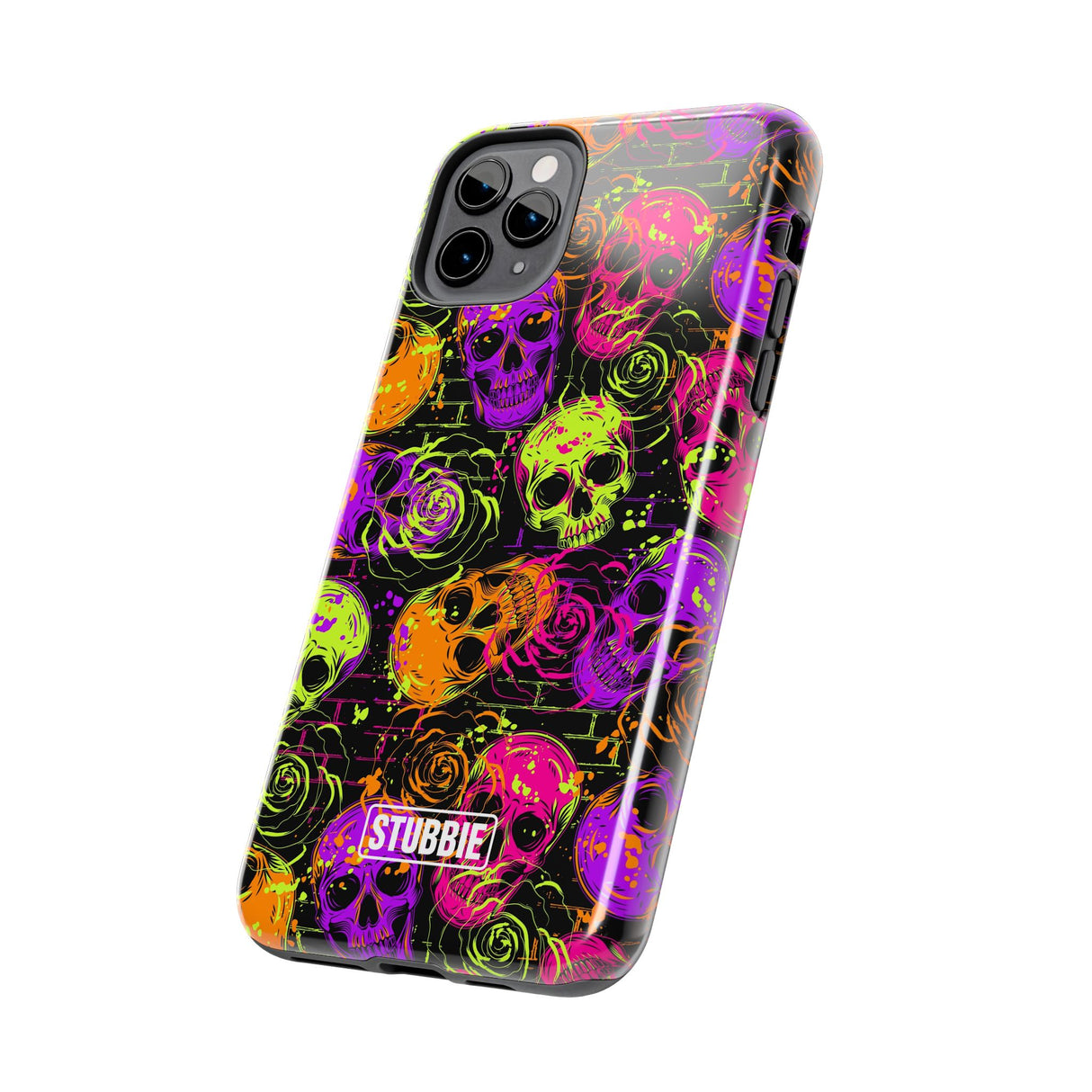 STUBBIE Phone Case for Apple iPhone - Neon Skulls Phone Case