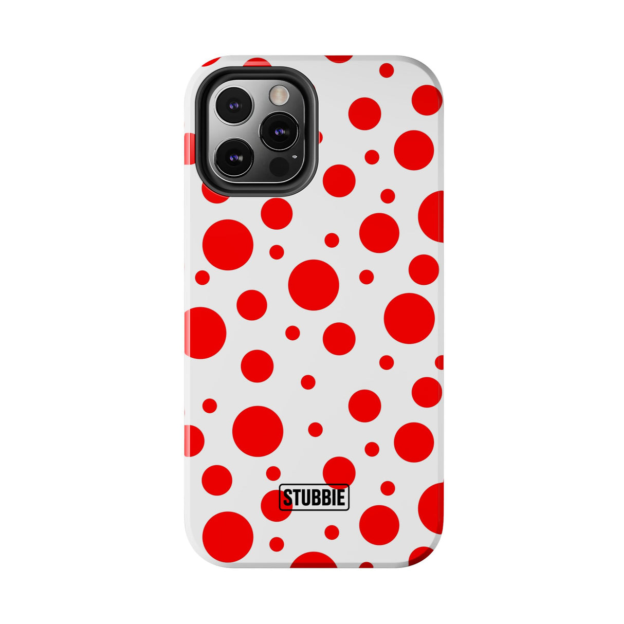 STUBBIE Phone Case for Apple iPhone - Red Polka Dot Phone Case