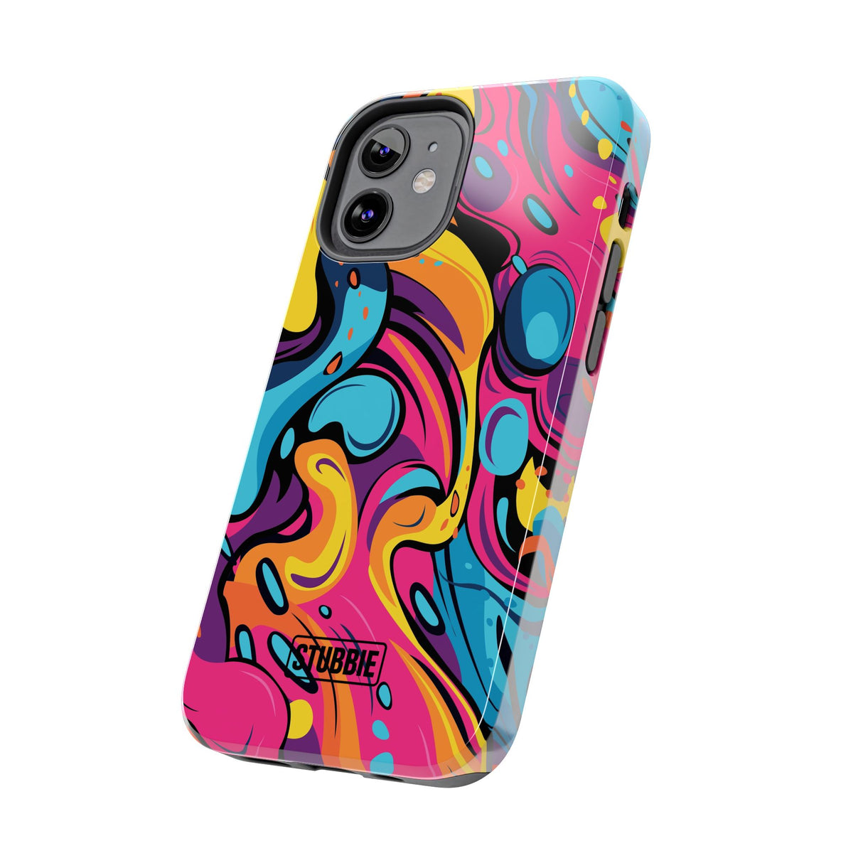 STUBBIE Phone Case for Apple iPhone - Messy Bright Paint Phone Case