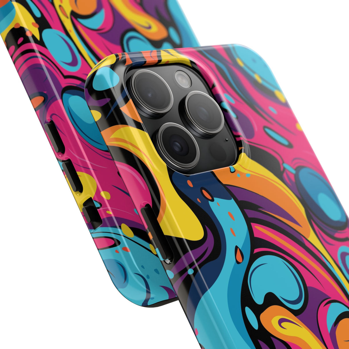 STUBBIE Phone Case for Apple iPhone - Messy Bright Paint Phone Case