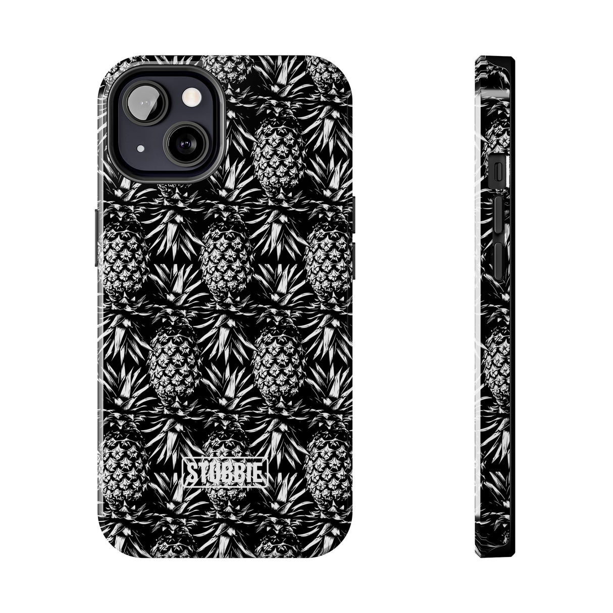 STUBBIE Phone Case for Apple iPhone - Black And White Pineapple Phone Case