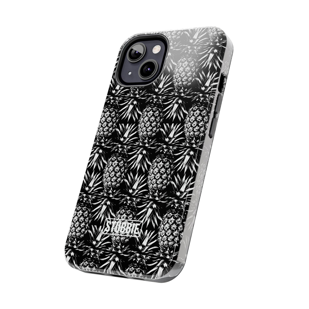 STUBBIE Phone Case for Apple iPhone - Black And White Pineapple Phone Case