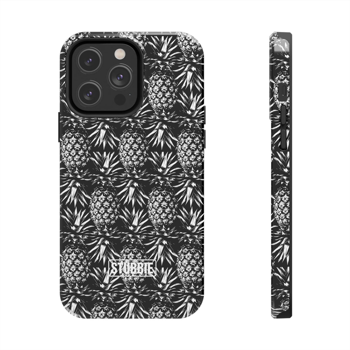 STUBBIE Phone Case for Apple iPhone - Black And White Pineapple Phone Case