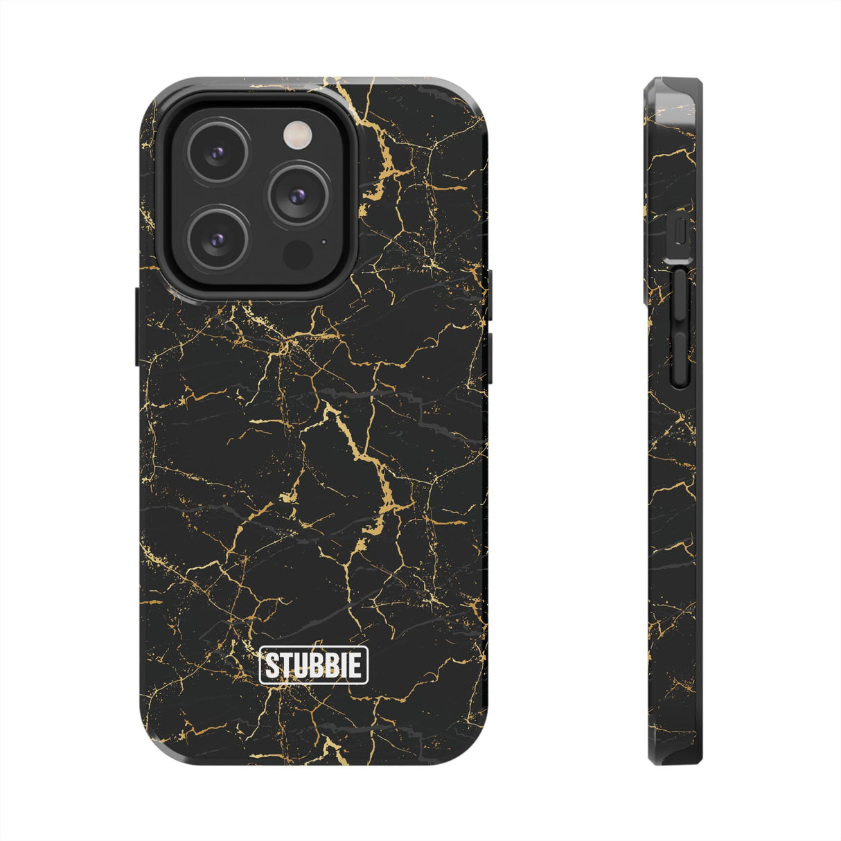 STUBBIE Phone Case for Apple iPhone - Midnight Black Marble Phone Case