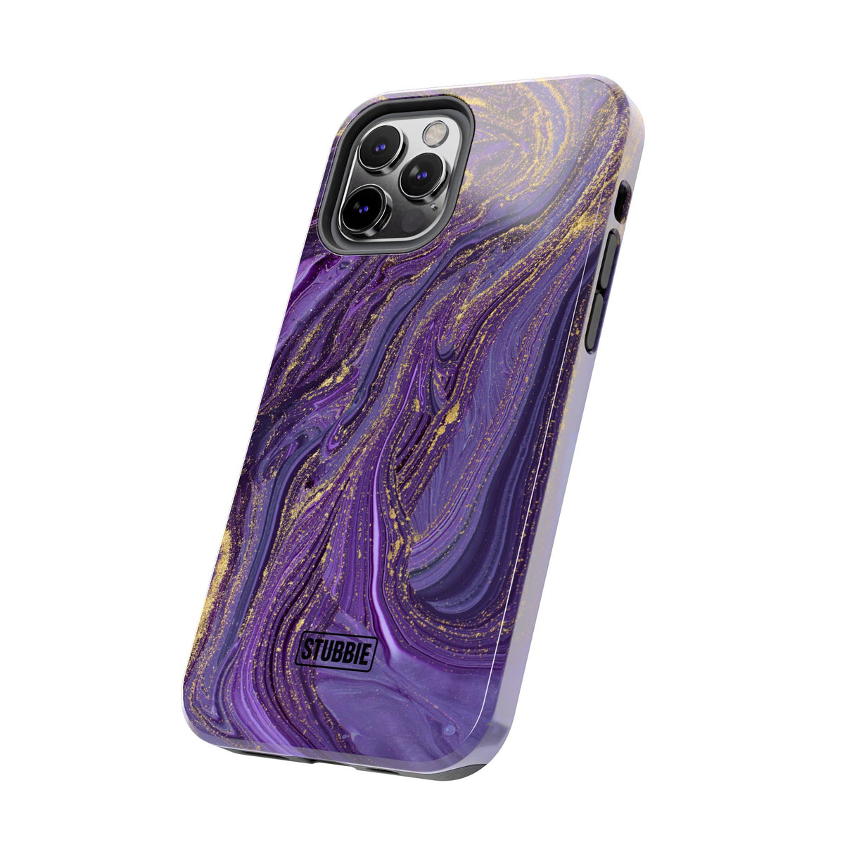 STUBBIE Phone Case for Apple iPhone - Purple Marble Phone Case